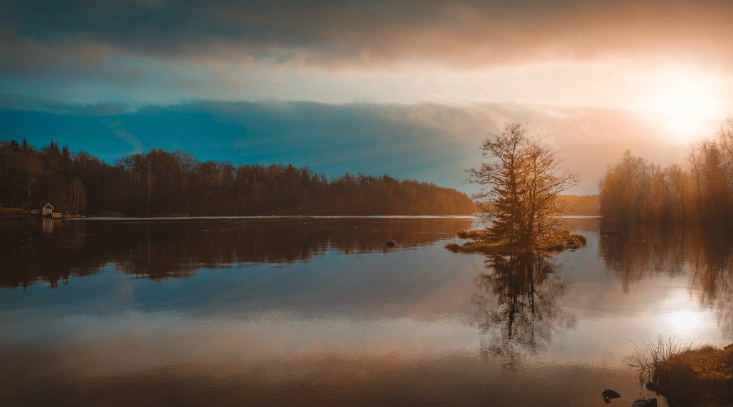 Lago en calma