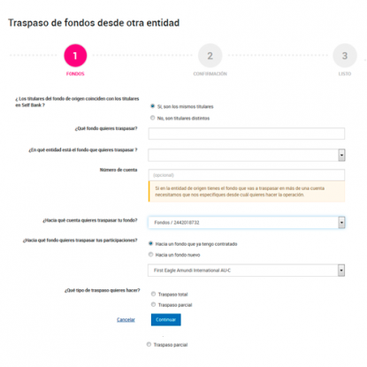 ¿Quieres traspasar fondos de un banco a otro?
